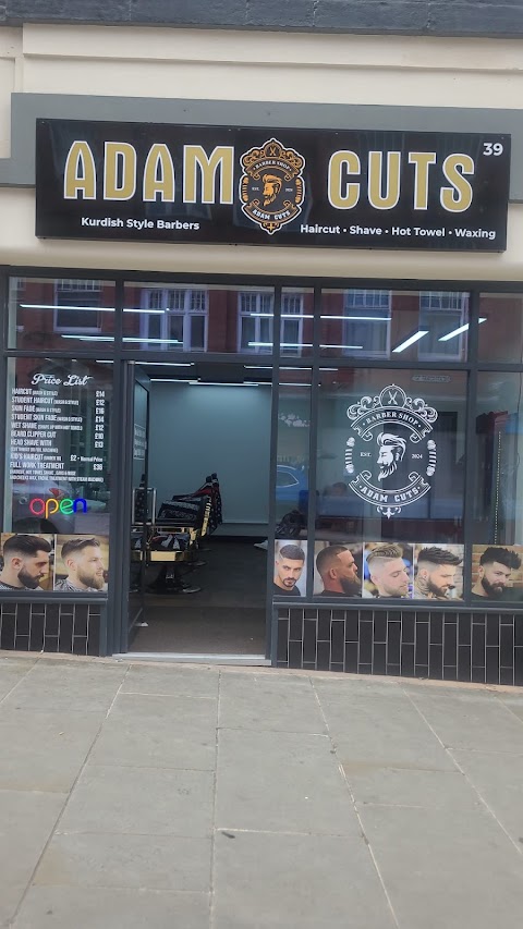 Adam cuts, barber shop in Nottingham