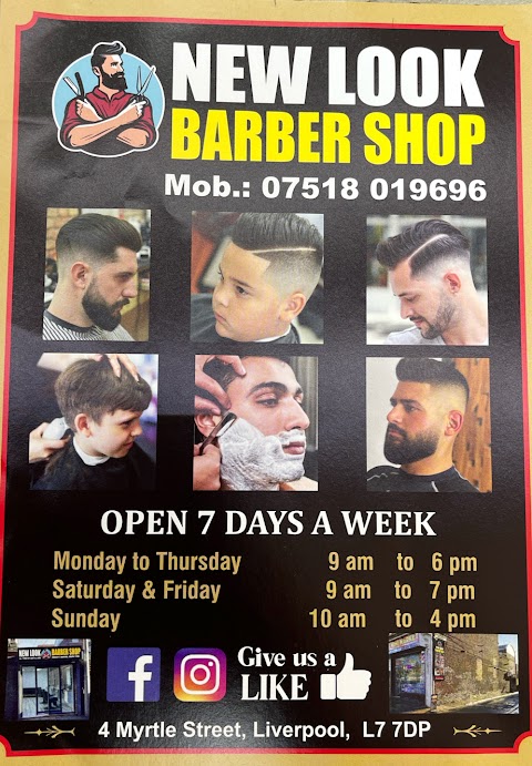 New Look Barber Shop Myrtle Street Liverpool, barber shop in Liverpool